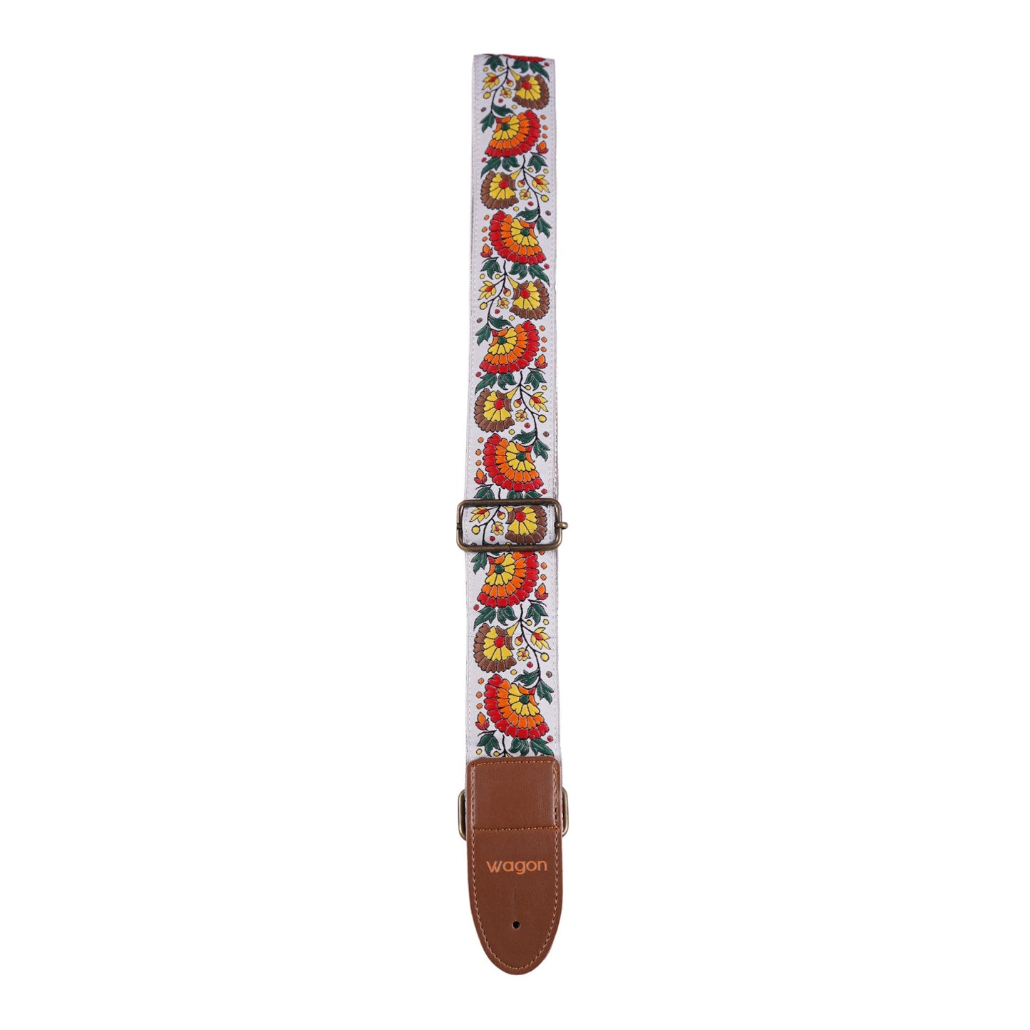 Wagon Straps Vintage Serisi Gitar Askısı - Flower Rainbow