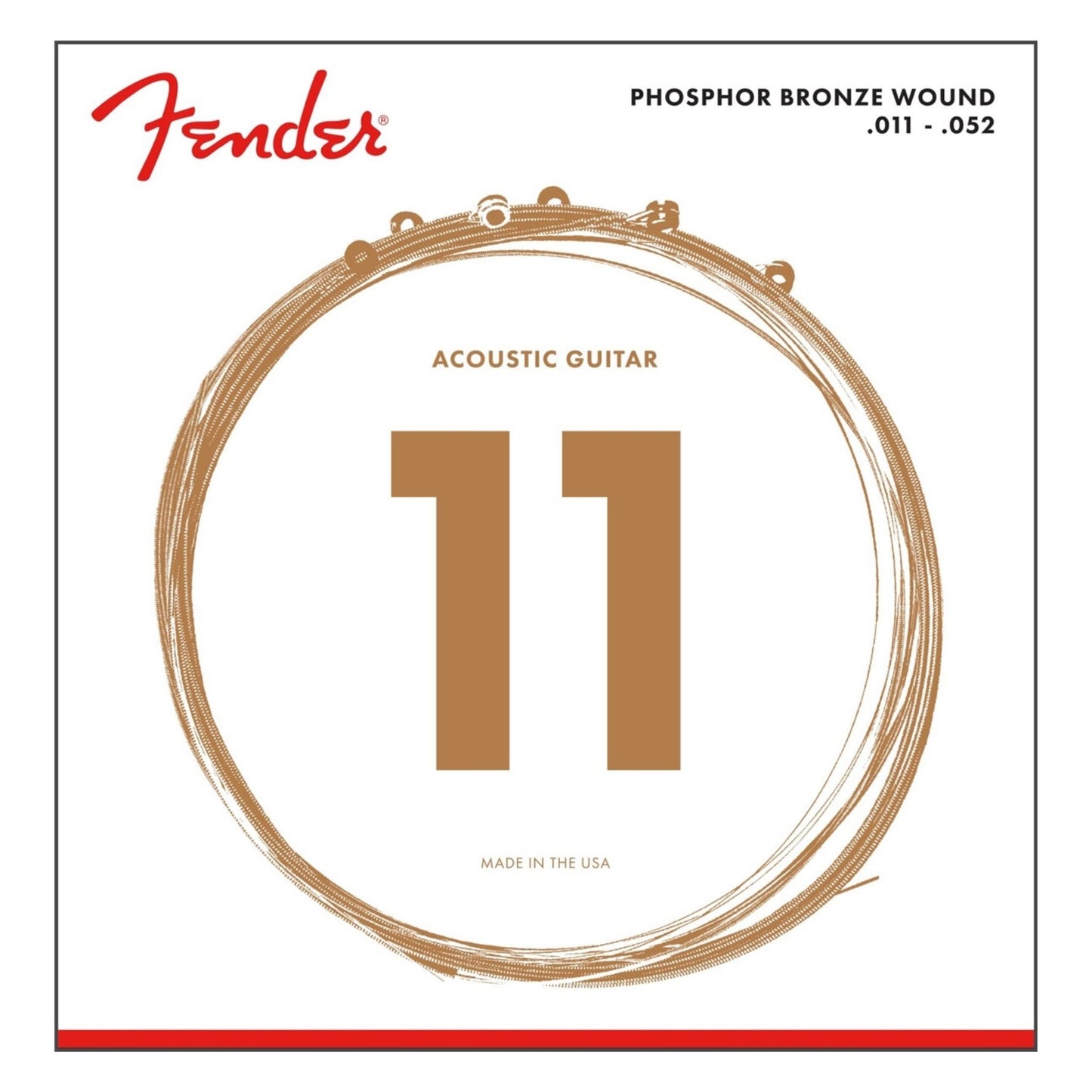 Fender 60CL Phosphor Bronze Custom Light Akustik Gitar Teli (11-52)