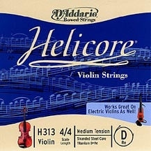 D'Addario H313 Helicore 4/4 Tek Keman Teli - Medium (Re)