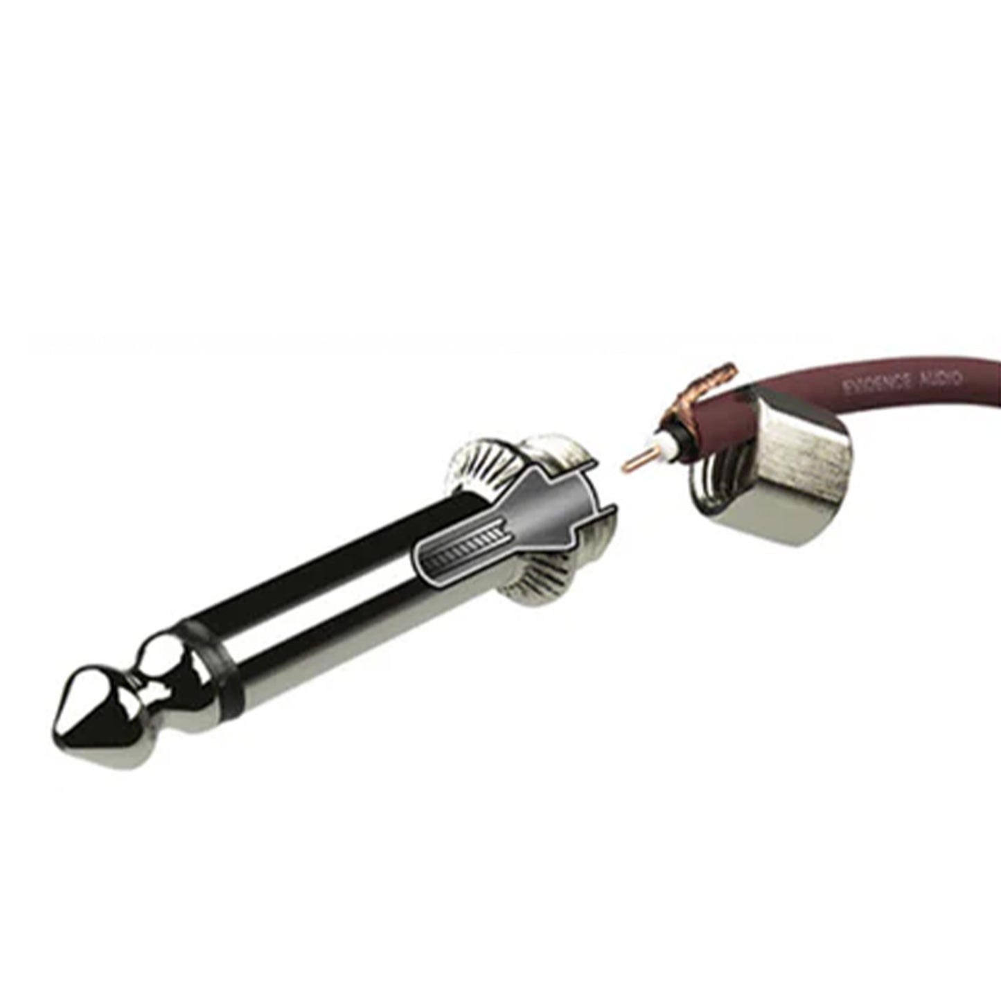 Evidence Audio Nickel Straight Connector - Single Plug