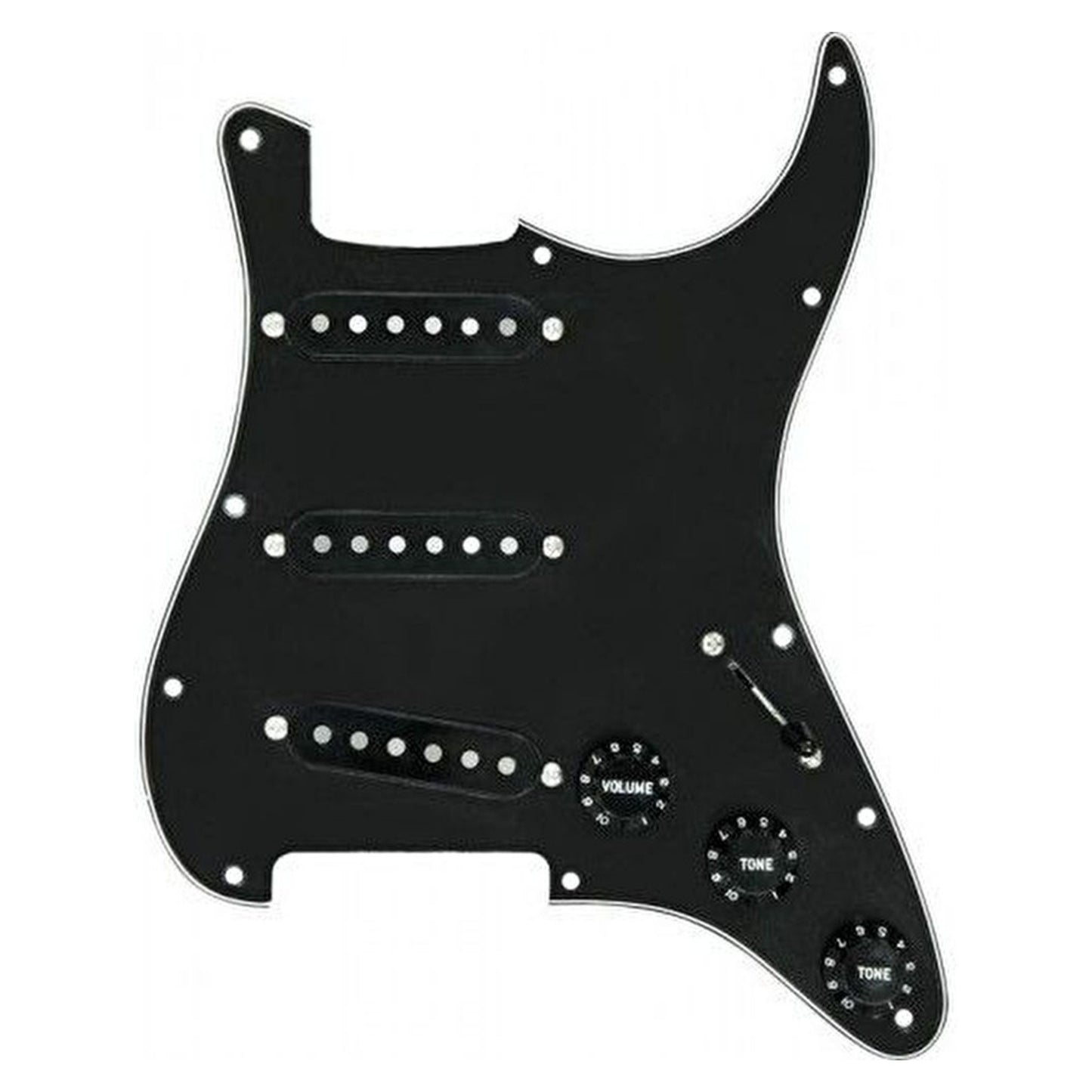 DiMarzio FG2108B Strat Pickguard - Siyah