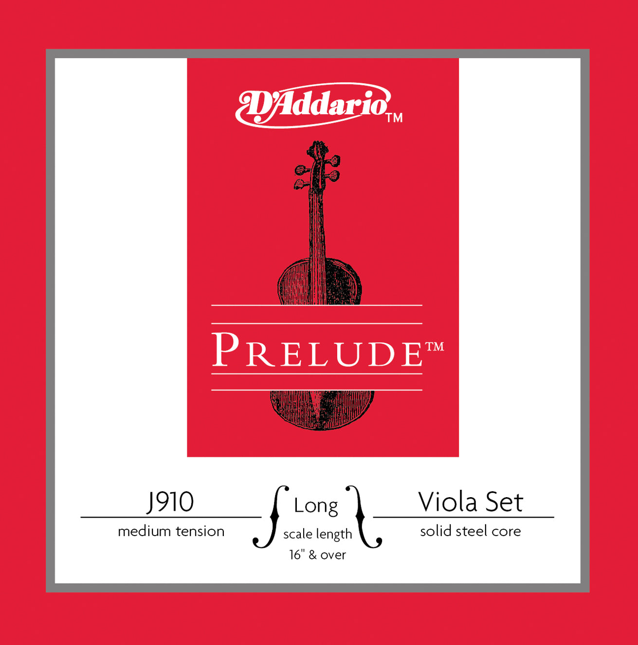 D'Addario J910LM Prelude Viyola Teli