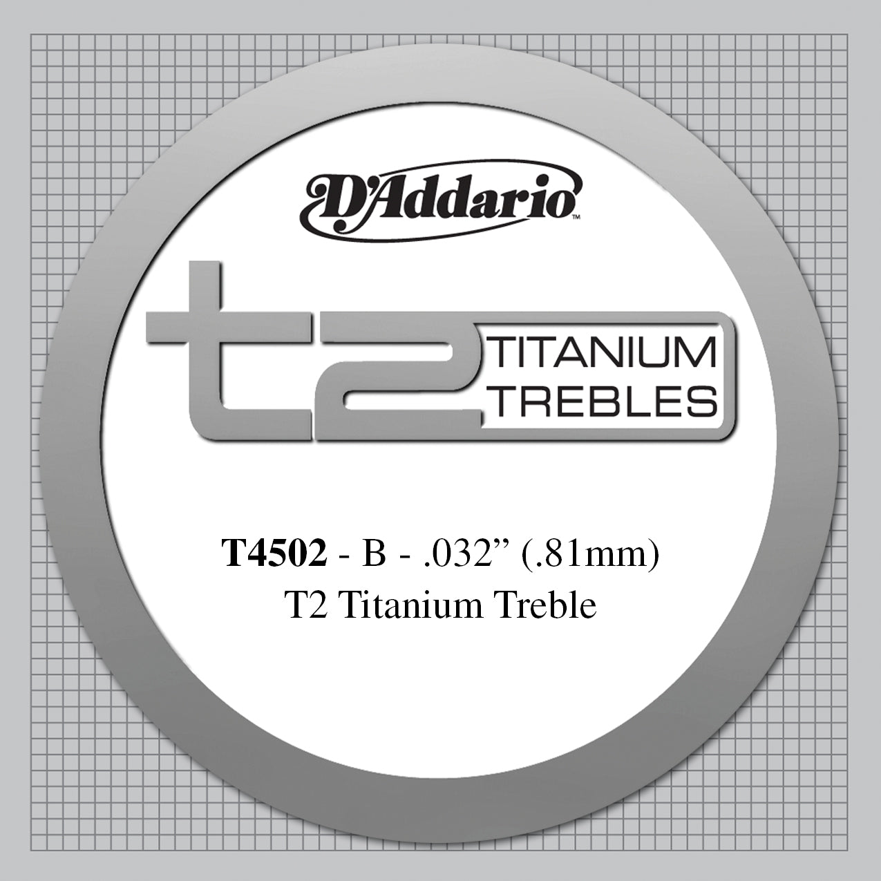 D'Addario T4502 T2 Titanium Normal Tension Klasik Gitar Tek Tel (Si)