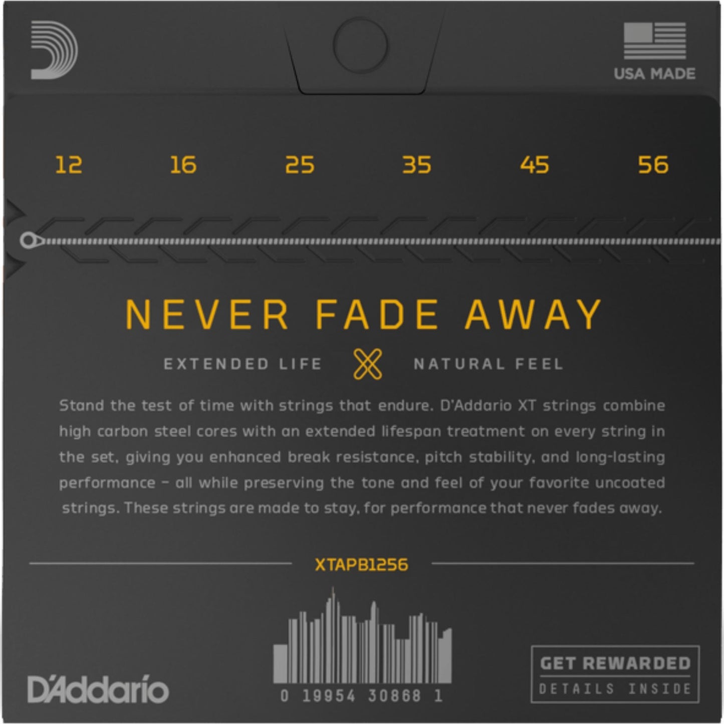 D'Addario XTAPB1256 XT Phosphor Bronze Akustik Gitar Teli - Light/Medium (12/56)