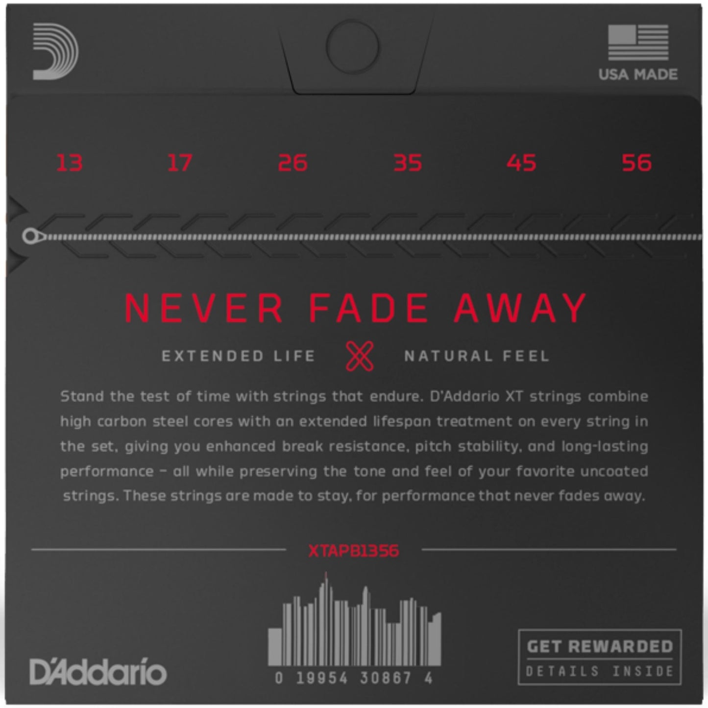 D'Addario XTAPB1356 XT Phosphor Bronze Akustik Gitar Teli - Medium (13-56)