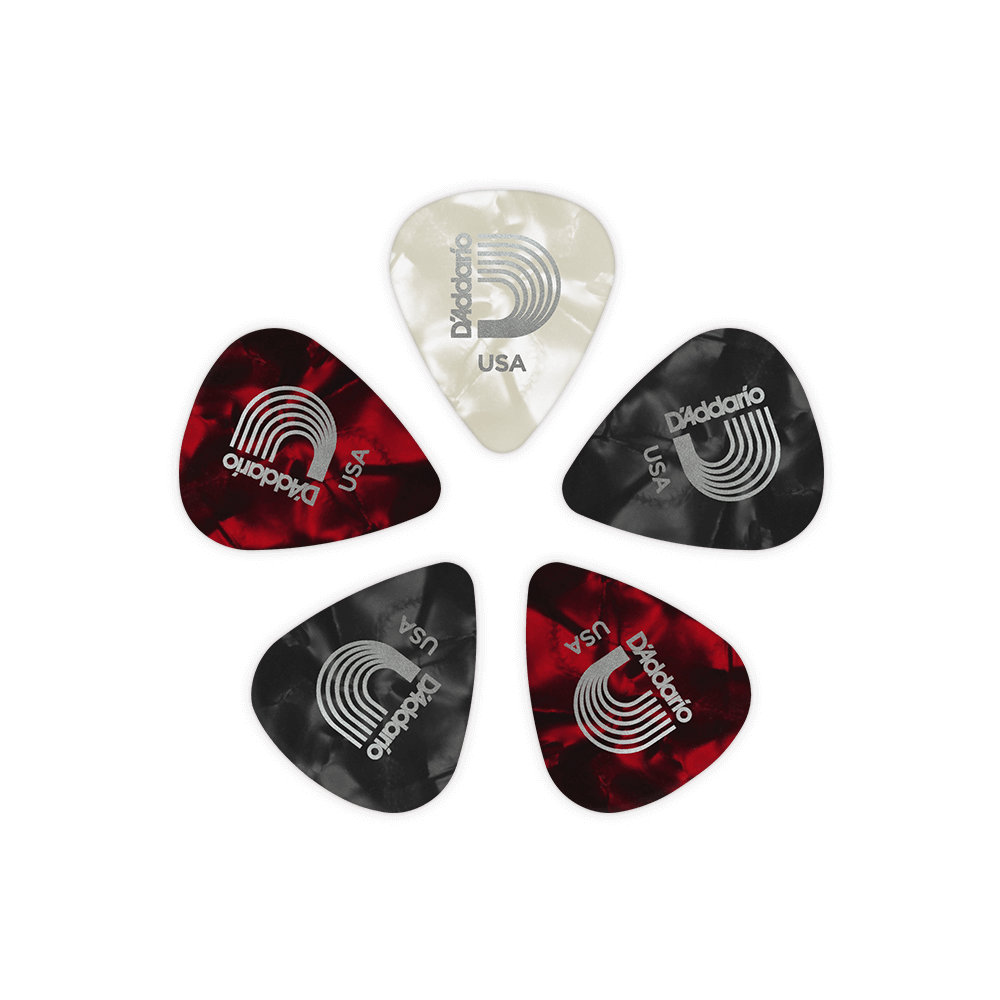 D'Addario 1CAPX-25 Pearl Celluloid Pena (25’li)