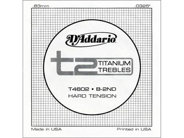 D'Addario T4602 T2 Titanium Hard Tension Klasik Gitar Tek Tel (Si)