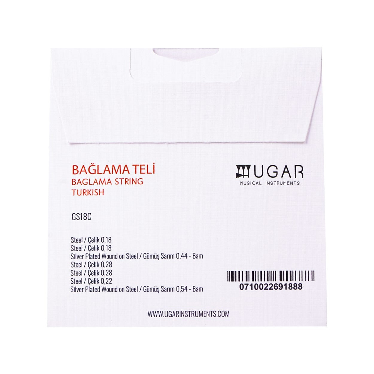 Ugar Kısa Sap Bağlama Teli (0.18)