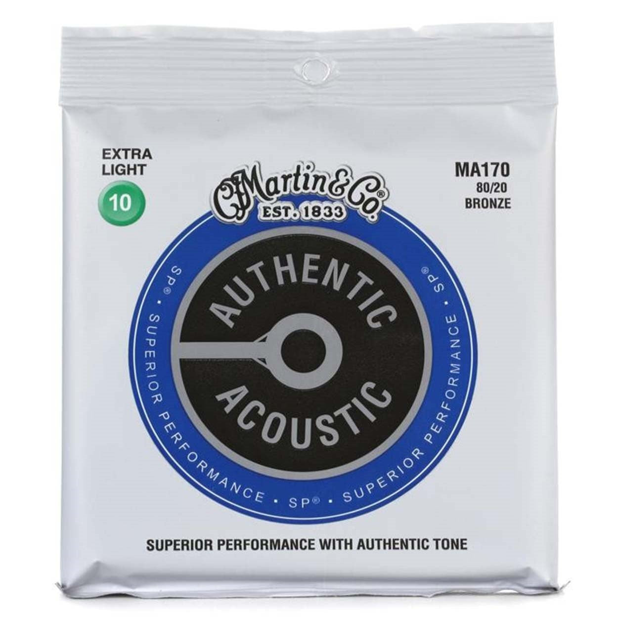 Martin MA170 80/20 Bronze Extra Light Akustik Gitar Teli (10-47)