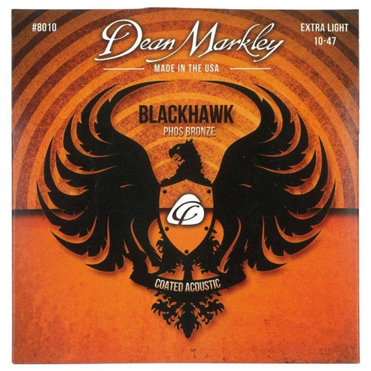 Dean Markley Blackhawk 8010 10-47 Kaplamalı Extra Light Akustik Gitar Teli