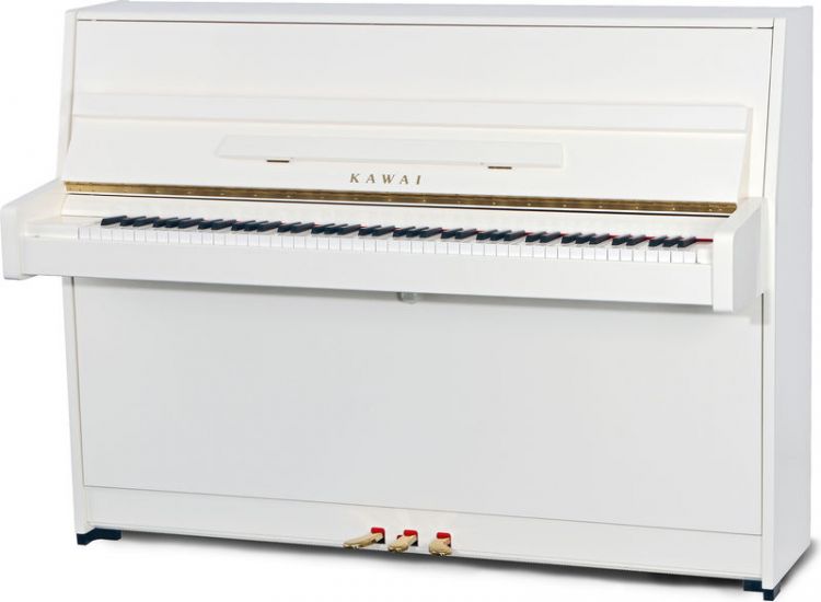 Kawai K-15E WH/P Parlak Beyaz 110 CM Duvar Piyanosu