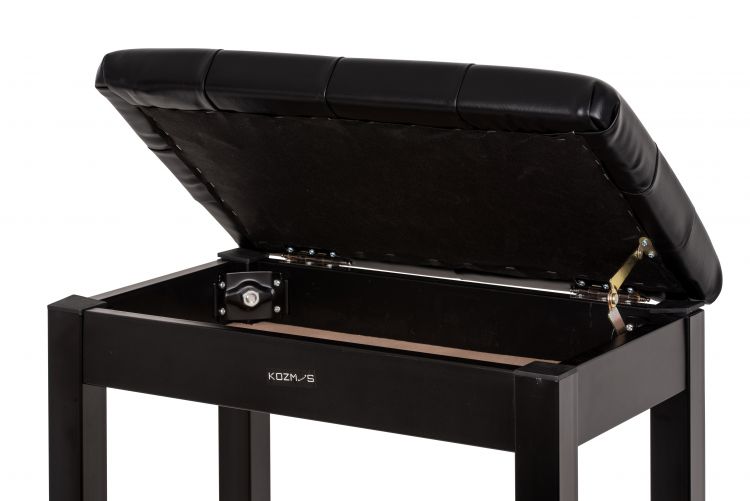 Kozmos KS-PB071B Kapaklı Siyah Piyano Taburesi