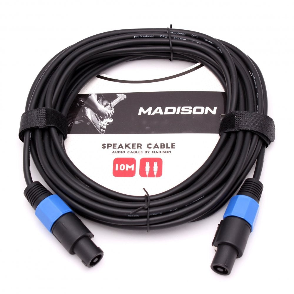 Madison MSC001-10M-BK Speakon Jack Siyah 10 Metre Hoparlör Kablosu