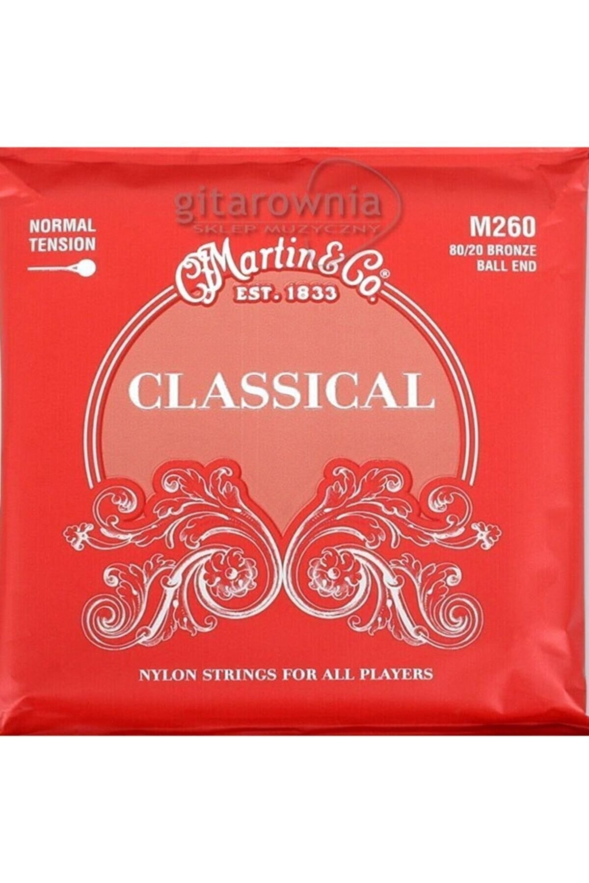 Martin M260 Normal Tension Klasik Gitar Teli