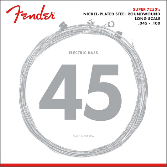 Fender Super 7250's Nickel Plated Bas Gitar Teli - 7250ML (45-100)