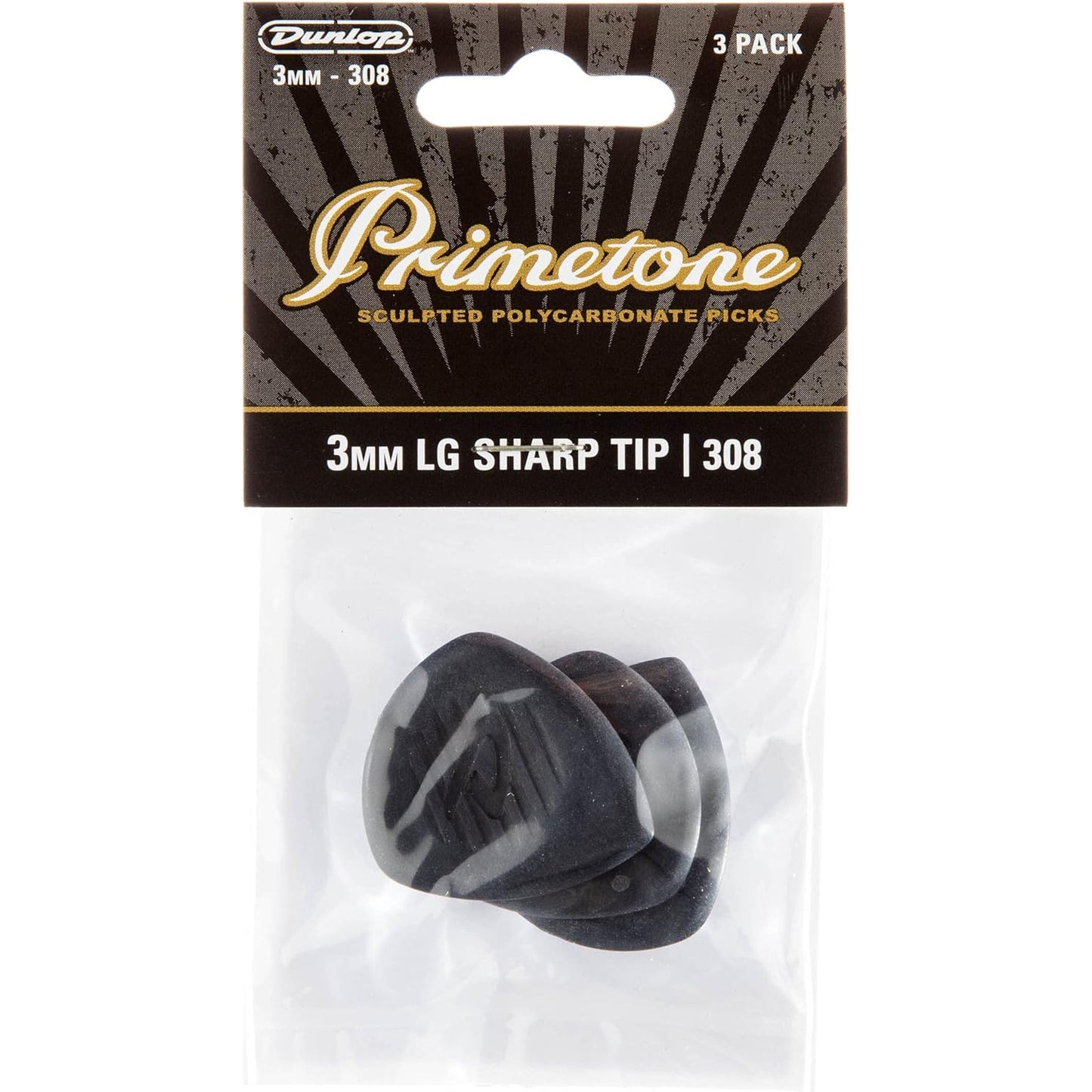 Jim Dunlop 308 Primetone 3mm Pena (3'lü Paket)