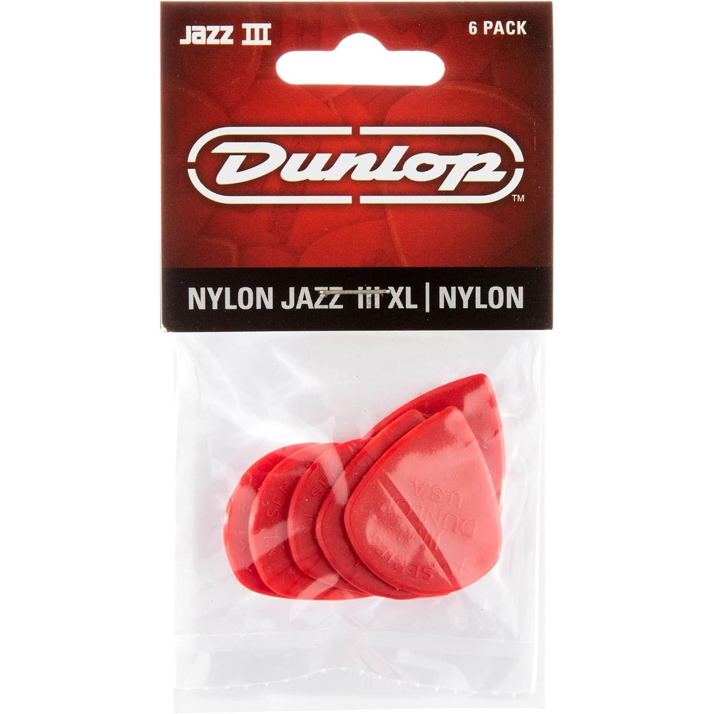 Jim Dunlop Nylon Jazz III XL Pena (6'lı Paket)