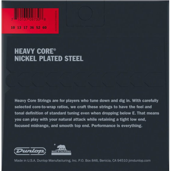 Jim Dunlop DHCN1060-7 Heavy Core 7 Telli Elektro Gitar Teli (10–60)