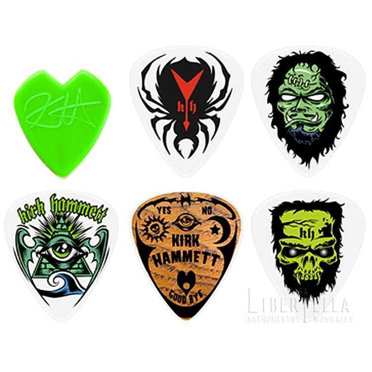 Jim Dunlop Kirk Hammett Signature 6'lı Paket Pena - (0.88mm)