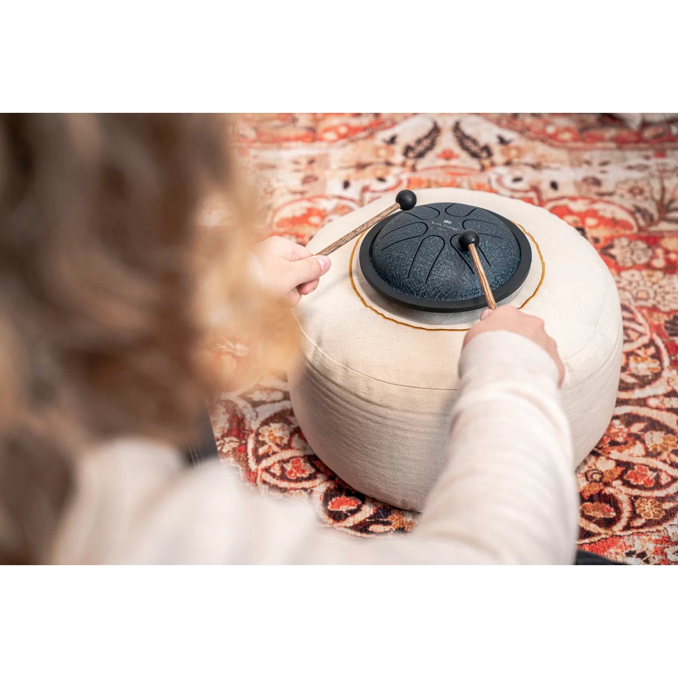 Meinl Sonic Energy MSTD2NB Mini Steel A-major 6'' Tongue Drum (Navy Blue)