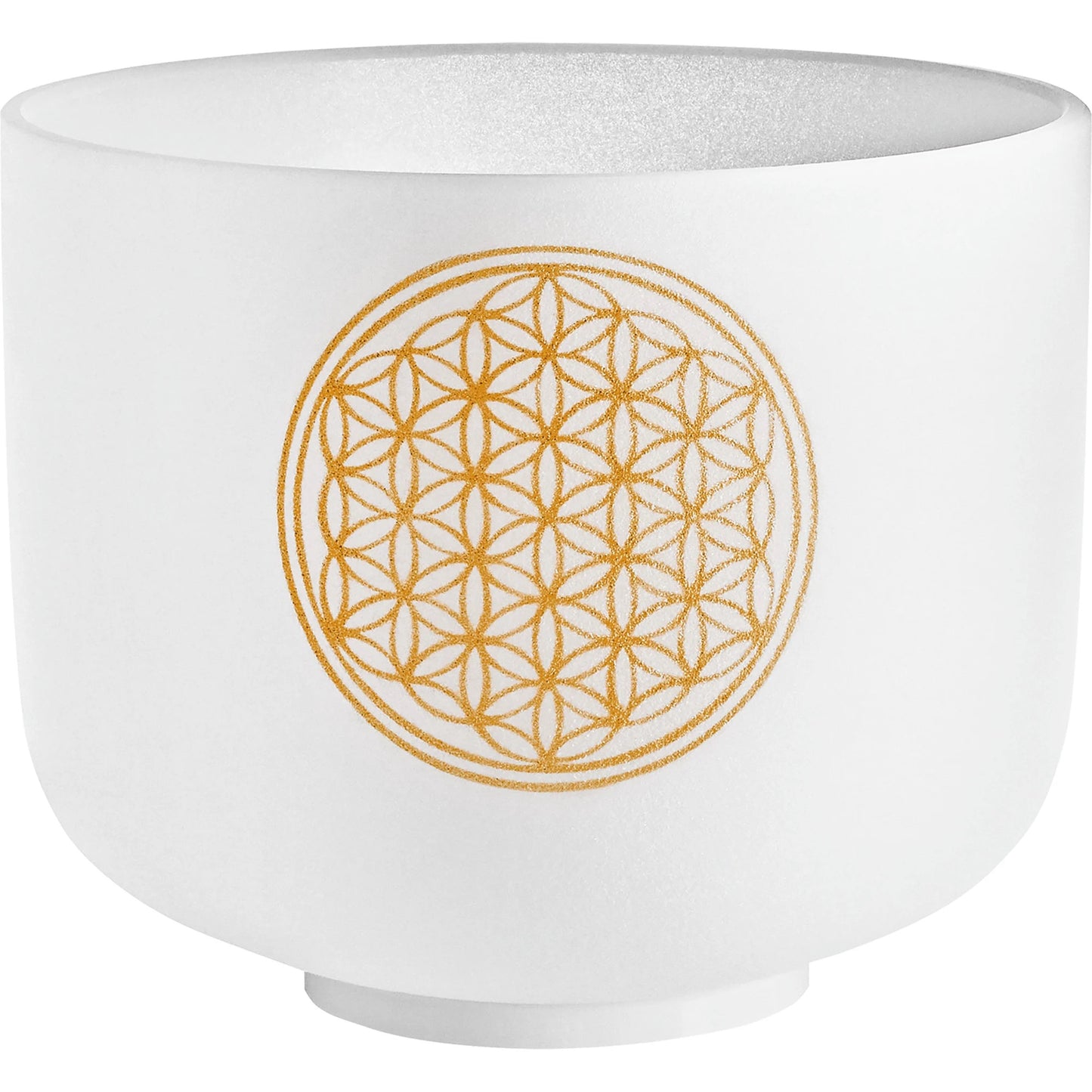 Meinl Sonic Energy PCSB8FOL Flower Of Life 8’’ Crystal Singing Bowl Om 128 Hz (White Frosted)