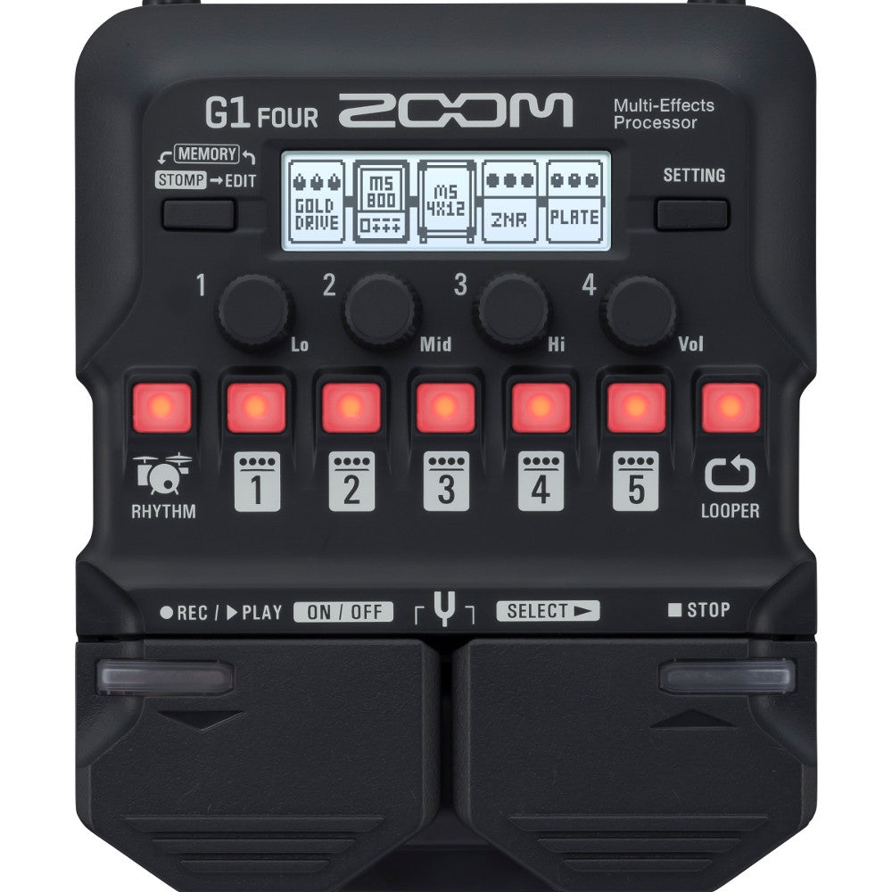 Zoom G1 FOUR Multi-Efekt Prosesörü – Kıvılcım Müzik