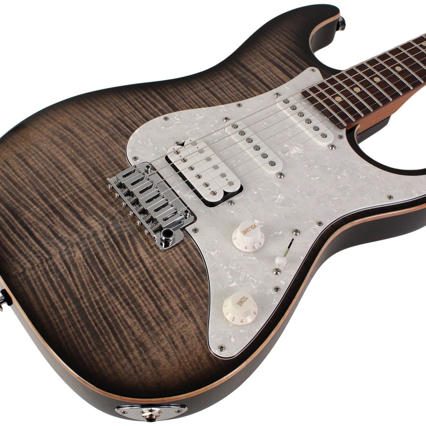 Suhr Standard Plus Trans Charcoal Burst Pau Ferro Fingerboard Hss - Elektro Gitar