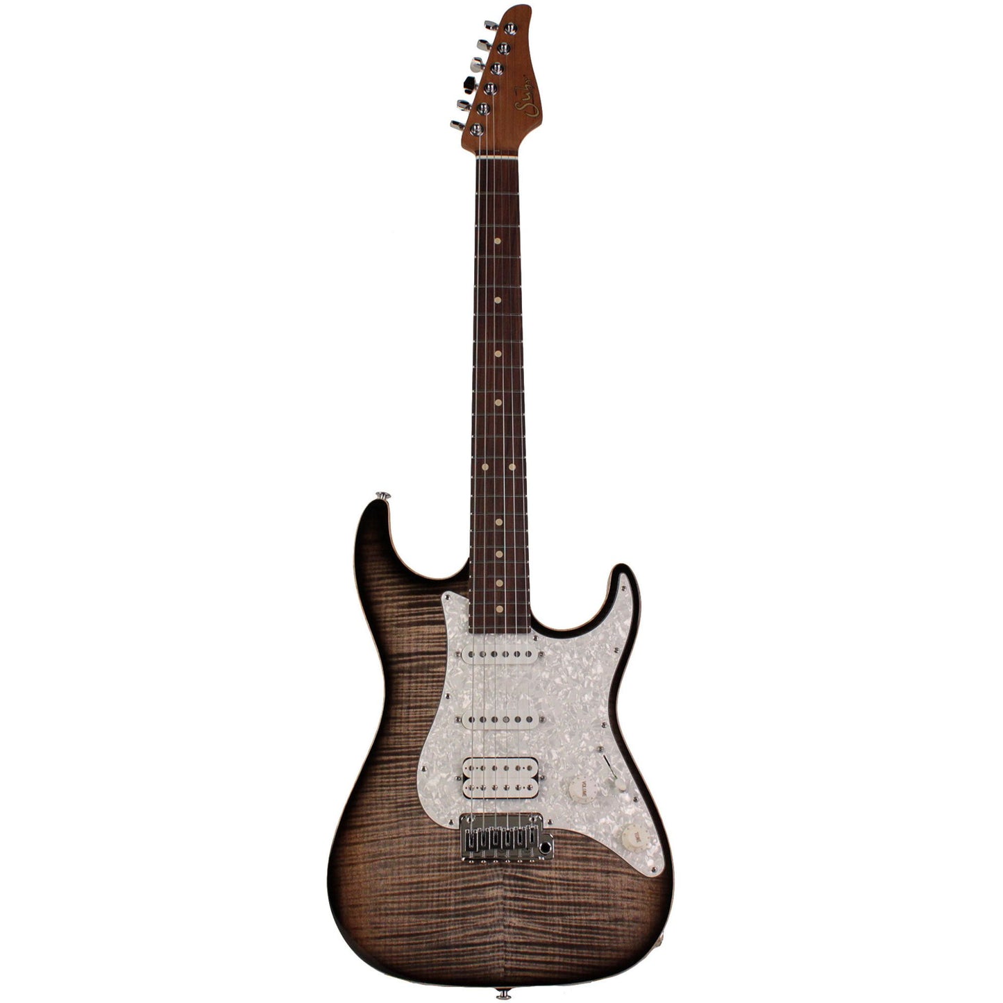 Suhr Standard Plus Trans Charcoal Burst Pau Ferro Fingerboard Hss - Elektro Gitar