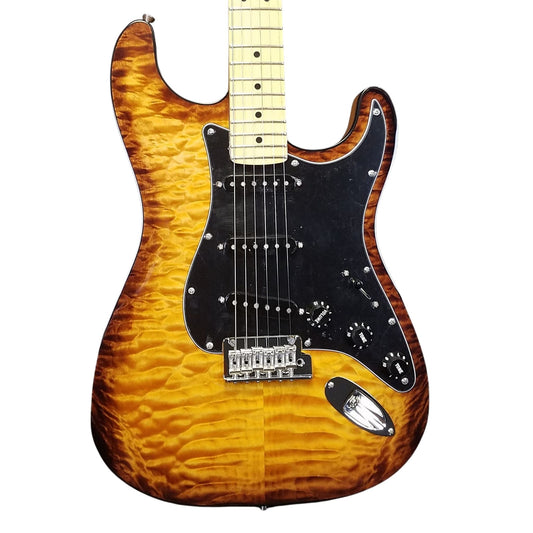 Fender Limited Edition American Professional Mahogany Stratocaster Elektro Gitar - Violin Burst