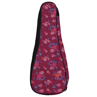 Wagon 03 Serisi Soprano Ukulele Çantası - Hibiskus Pembe