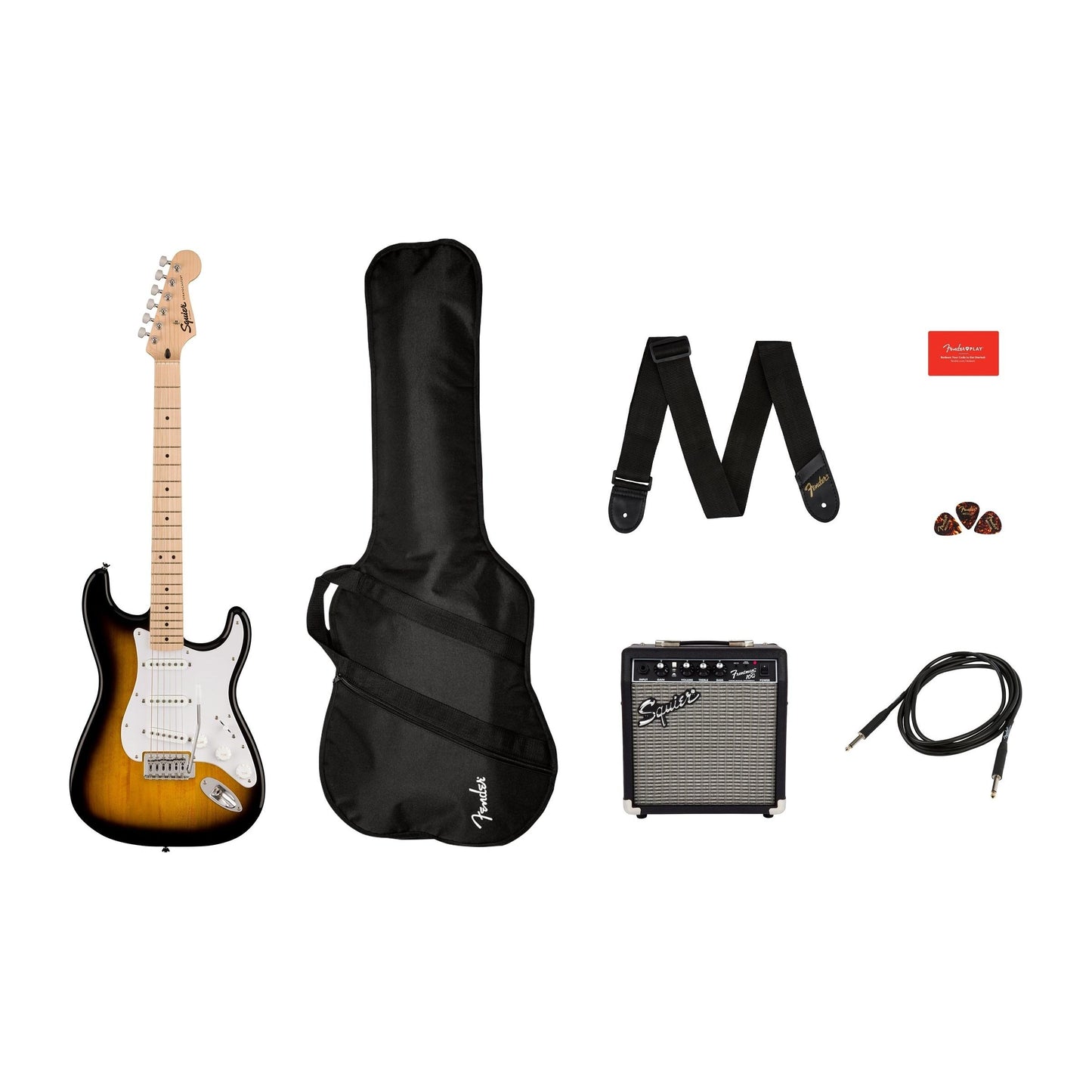 Squier Sonic Stratocaster Pack Elektro Gitar Seti