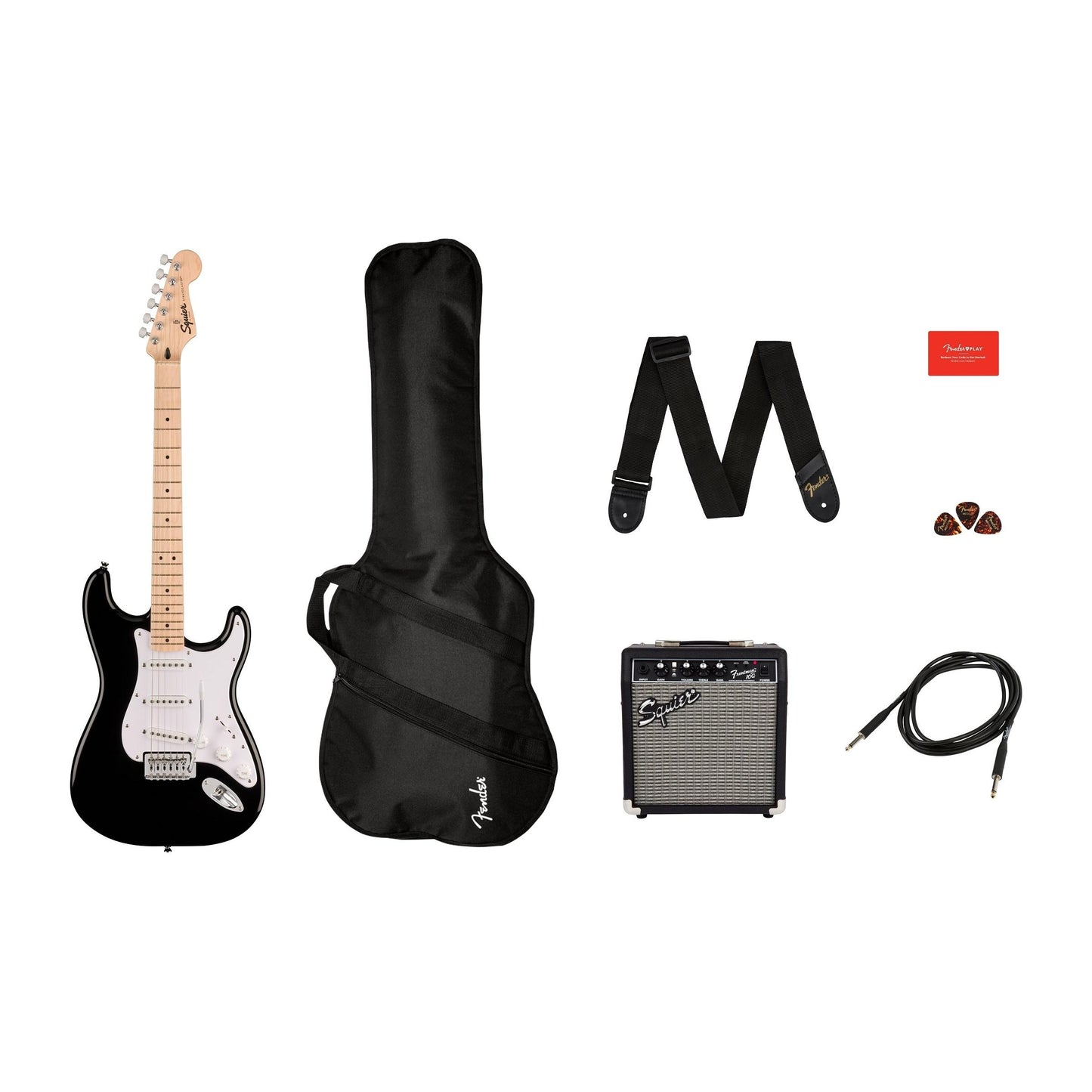 Squier Sonic Stratocaster Pack Elektro Gitar Seti