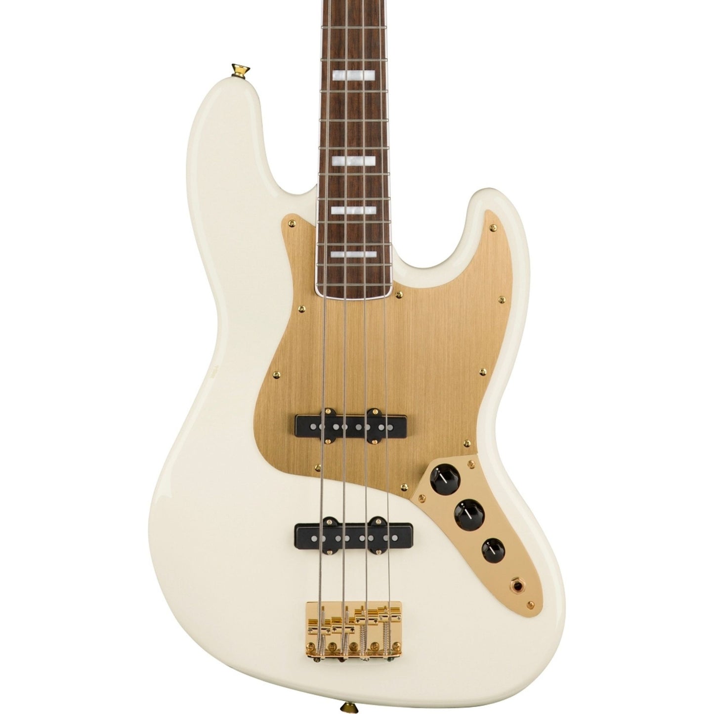 Squier 40th Anniversary Jazz Bass Gold Edition 4 Telli Bas Gitar