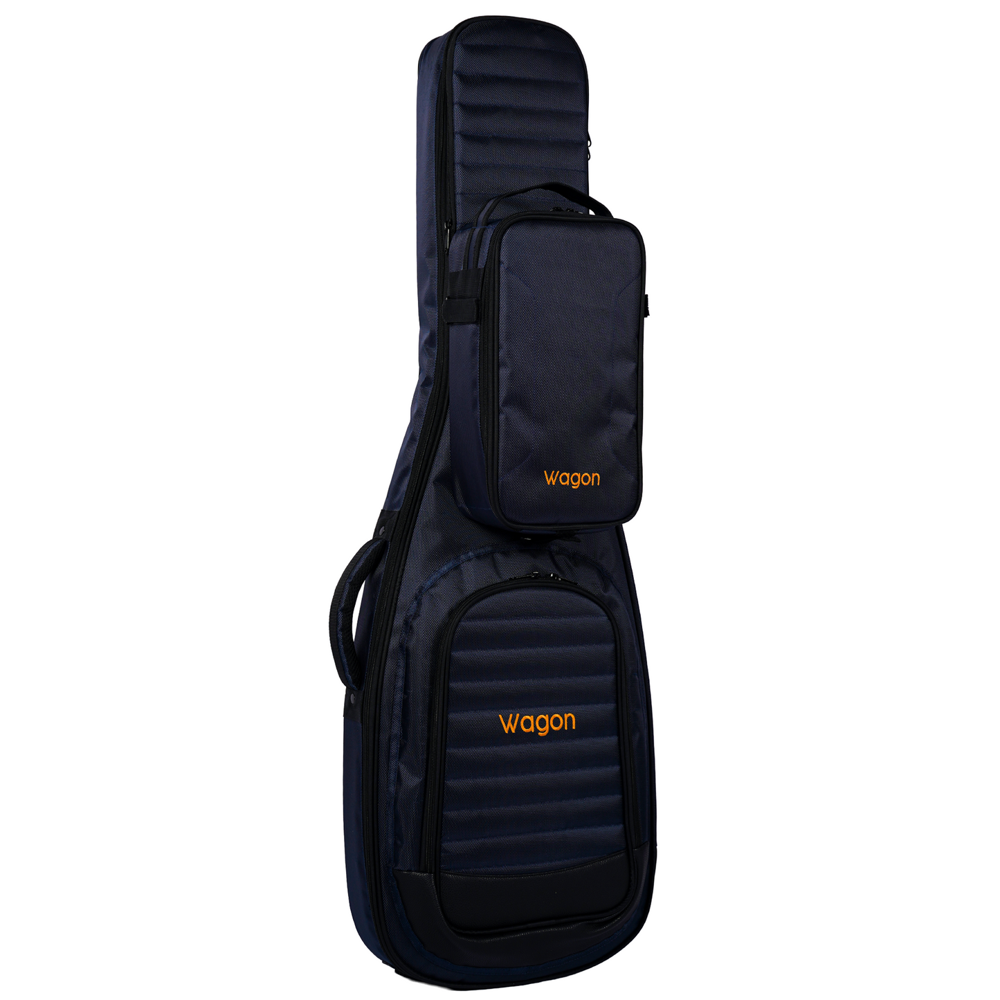 Wagon 05 Serisi Elektro Gitar + Mini Pedalboard Çantası - Mavi (2'li Paket)