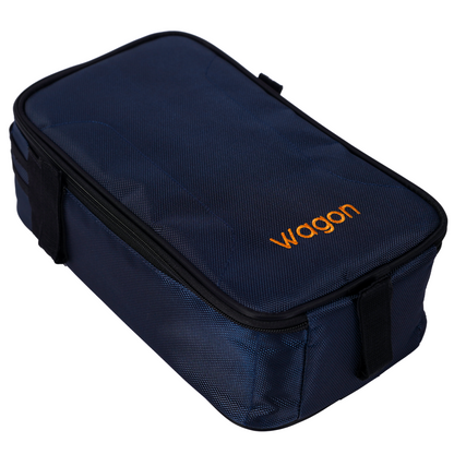 Wagon 05 Serisi Elektro Gitar + Mini Pedalboard Çantası - Mavi (2'li Paket)