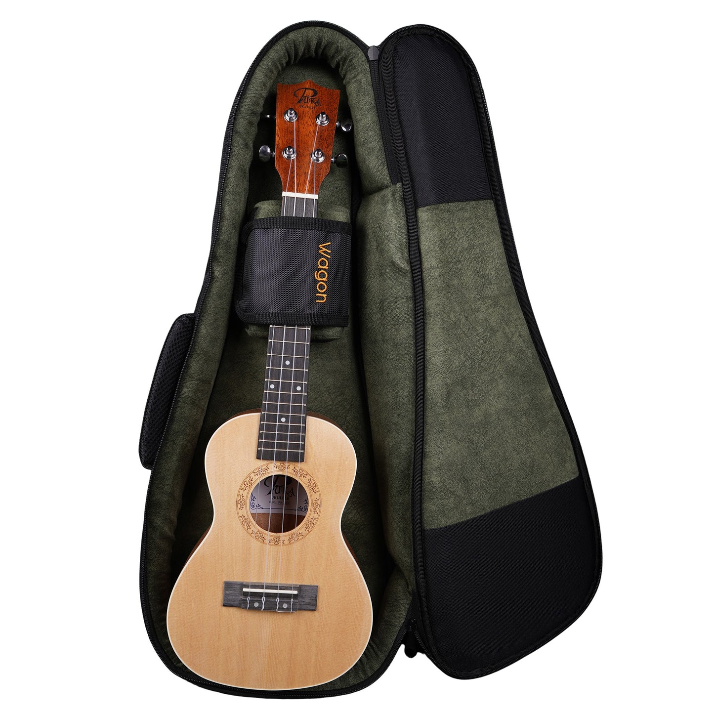 Wagon 05 Serisi Concert Ukulele Çantası - Siyah