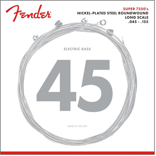Fender 7250-5M 7250’s Nickel-Plated Steel Long Scale Bas Gitar Teli (45-125)