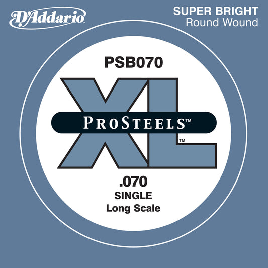 D'Addario PSB070 XL ProSteels Bas Gitar Tek Tel (70)