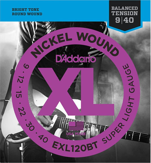 D'Addario EXL120BT XL Nickel Elektro Gitar Teli - Super Light (9-40)