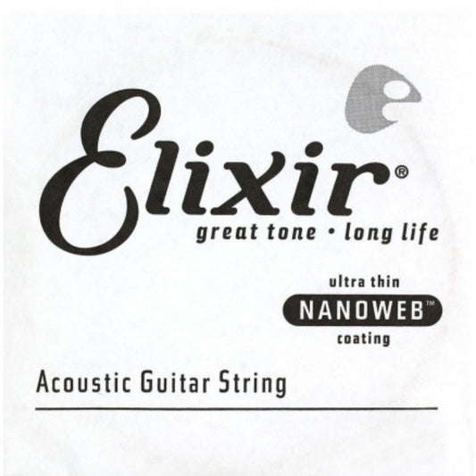 Elixir 14147 Nanoweb Phosphor Bronze Tek Akustik Gitar Teli (47)