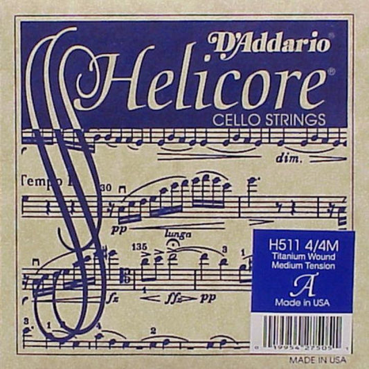 D'Addario H511 Helicore 4/4 Tek Çello Teli (La)