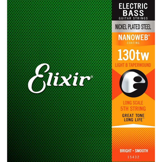 Elixir 15432 Nanoweb Coated Medium Tek Bas Gitar Teli (130)