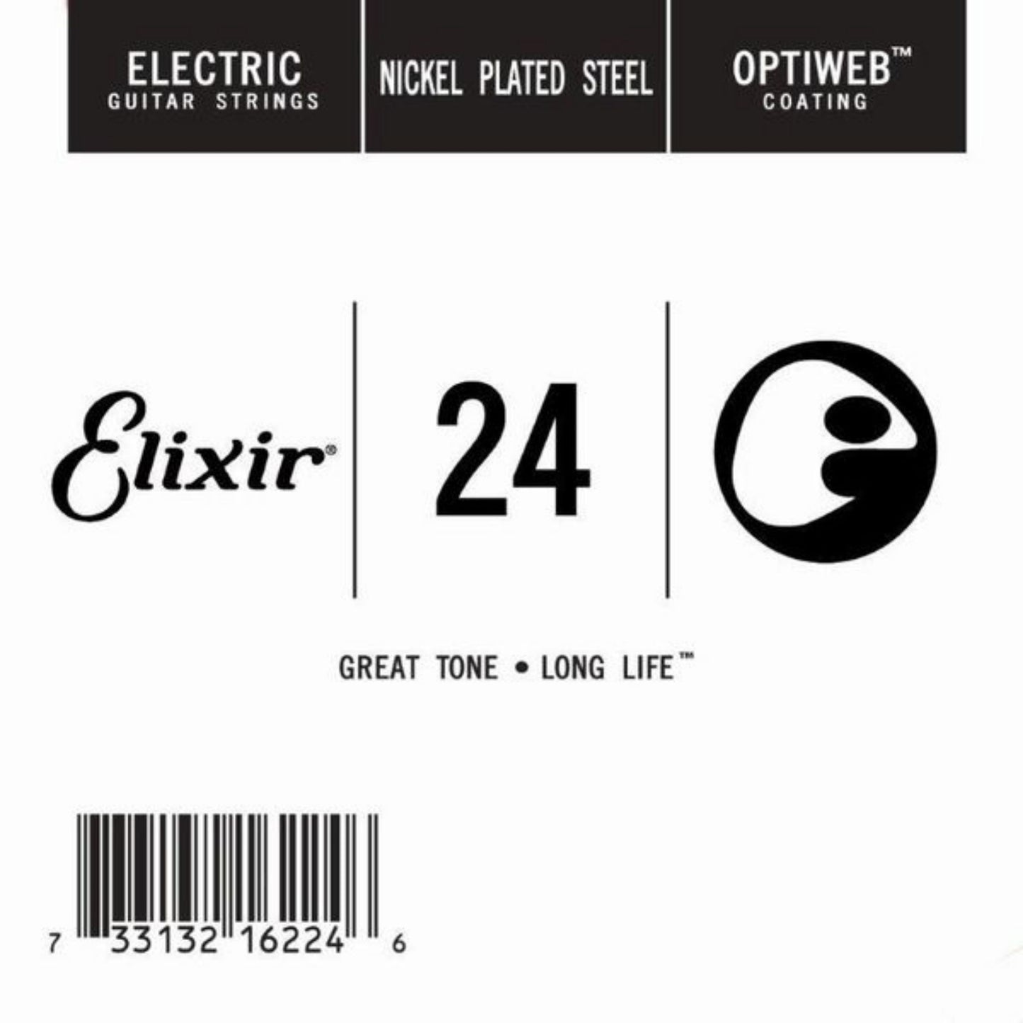 Elixir 16224 Optiweb Tek Elektro Gitar Teli (24)