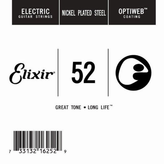 Elixir 16252 Optiweb Tek Elektro Gitar Teli (52)