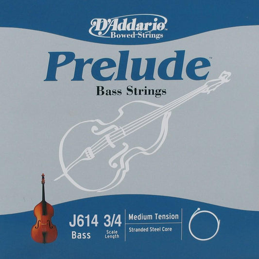 D'Addario J614 Prelude 3/4 Tek Kontrbas Teli (Mi)