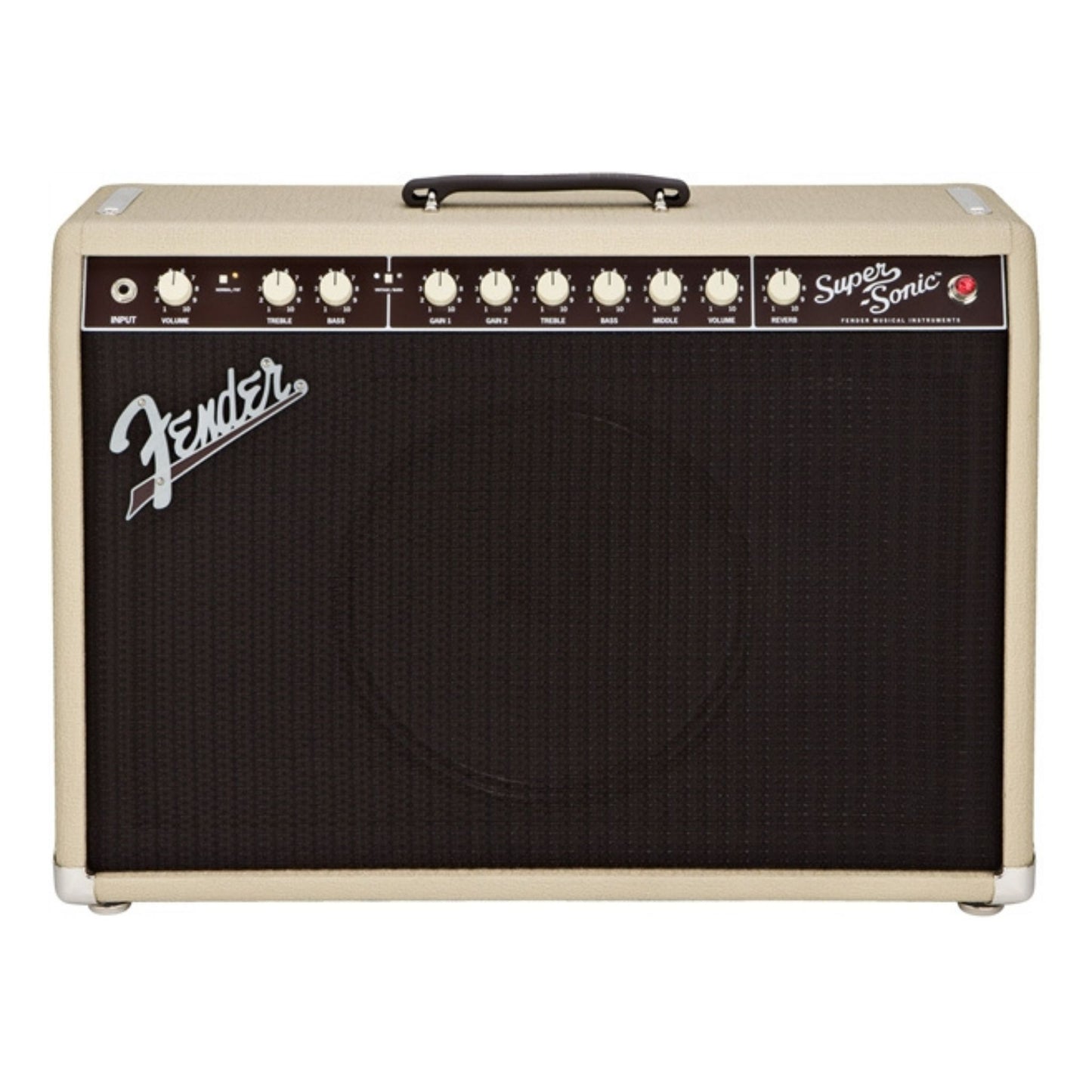 Fender Super-Sonic 22 Elektro Gitar Amfisi - Blonde/Oxblood