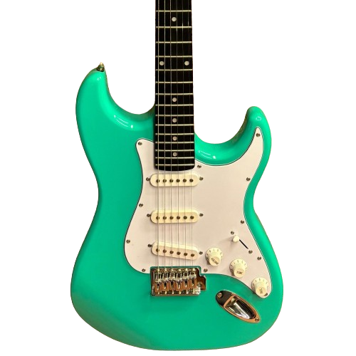 Vangoa Stratocaster Elektro Gitar - Yeşil