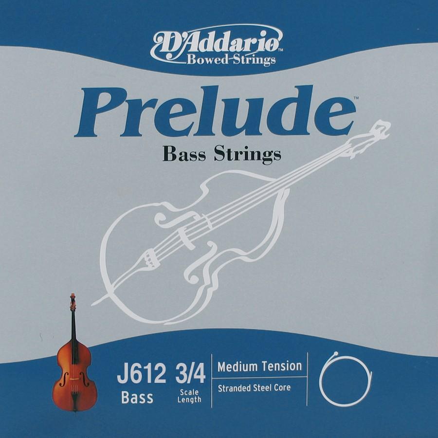 D'Addario J612 Prelude 3/4 Tek Kontrbas Teli (Re)