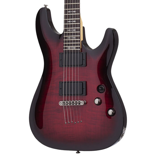 Schecter DEMON-6 Elektro Gitar - Crimson Red Burst