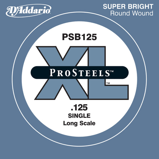 D'Addario PSB125 XL ProSteels Bas Gitar Tek Tel (125)